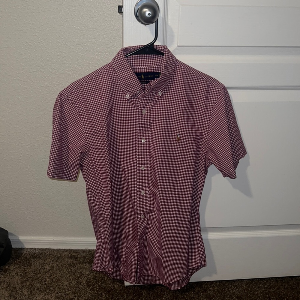 Slim fit polo button down size medium